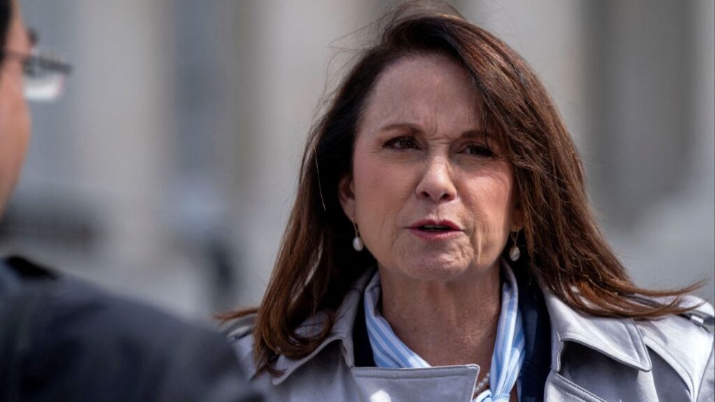 Louisiana Attorney General Liz Murrill leaves the U.S. Supreme Court after justices heard arguments in an appeal by President Joe Biden's administration of restrictions imposed by lower courts on its ability to encourage social media companies to remove content deemed misinformation, in Washington, U.S., March 18, 2024. (Reuters File)